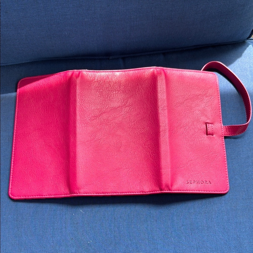 Sephora Pink Cosmetic Bag with Tri-Fold Design